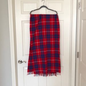 Plaid J Crew scarf